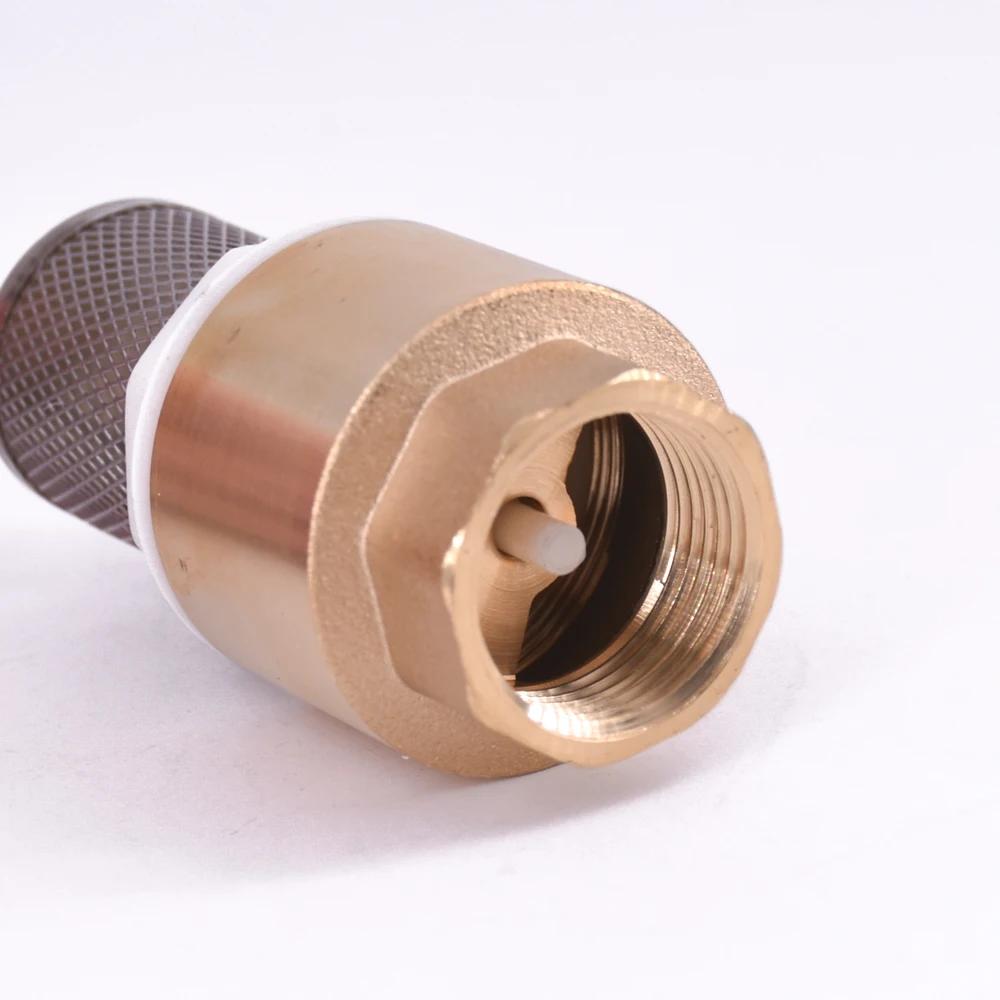 1/2" 3/4" 1" 1-1/4" 1-1/2" 2" 2-1/2" 3" BSP Внутренняя резьба Латунный обратный клапан Безвозвратный С фильтром-сеткой из стали Для водопроводных систем