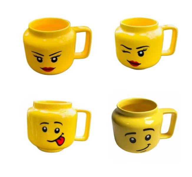 250 мл мультяшная керамическая кружка с изображением кофе, молока, чая, воды, кружка для кофе, забавная улыбка, детская чашка для завтрака, бытовая посуда для напитков
