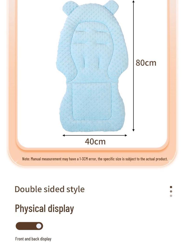 Universal Cotton Cushion Pad for Baby Strollers and High Chairs - Thickened, Four Seasons Use (Autumn/Winter Backrest, Umbrella Stroller).