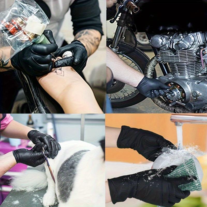 100/50/20PCS Disposable Black Nitrile Gloves For Household Cleaning Work Safety Gardening Gloves Kitchen Tools