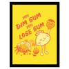 Threadless You Dim Sum You Lose Sum Framed Poster