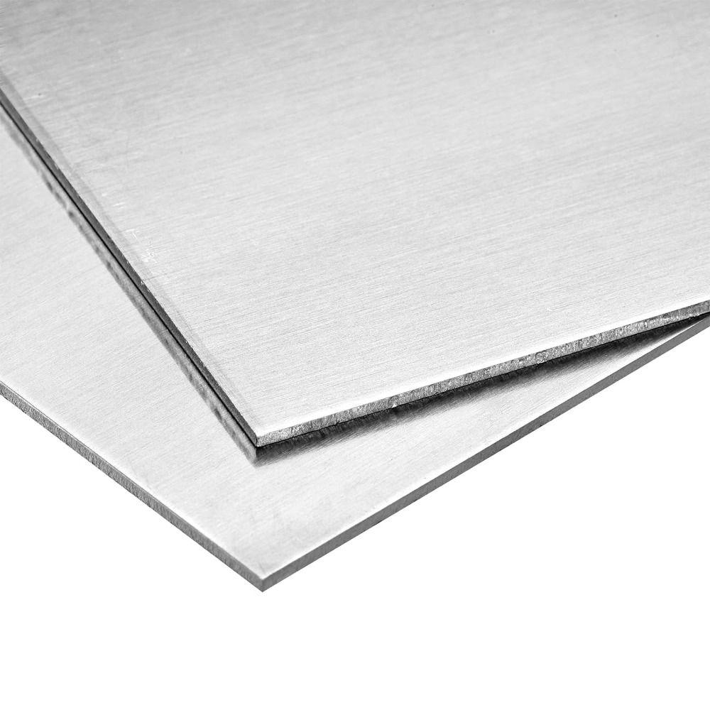 1Pc 300 X 200mm Rectangle Aluminum Plate Silver Tone Machinery Parts Industry Welding Crafting