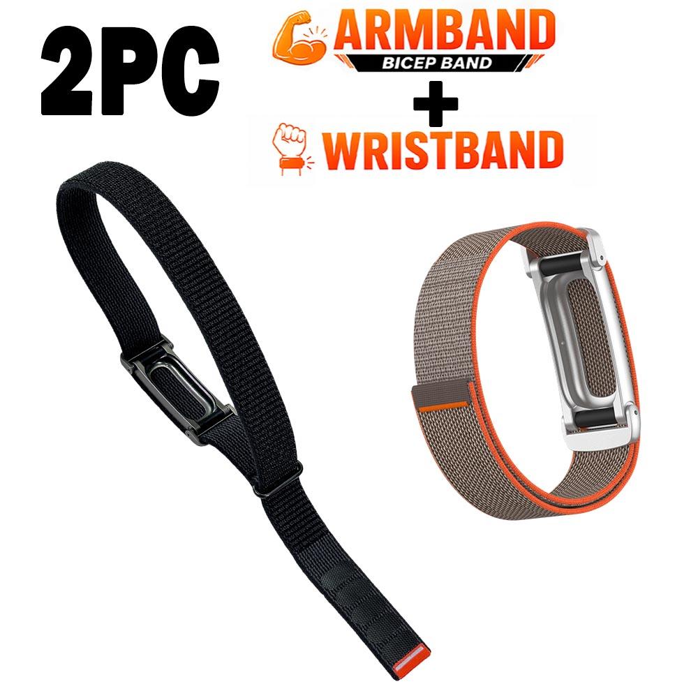 Новый нейлоновый плетеный ремешок на бицепс для фитнес-трекера Google Fitbit Air Band, сменный ремешок на руку/запястье для Google Fitbit Air Strap