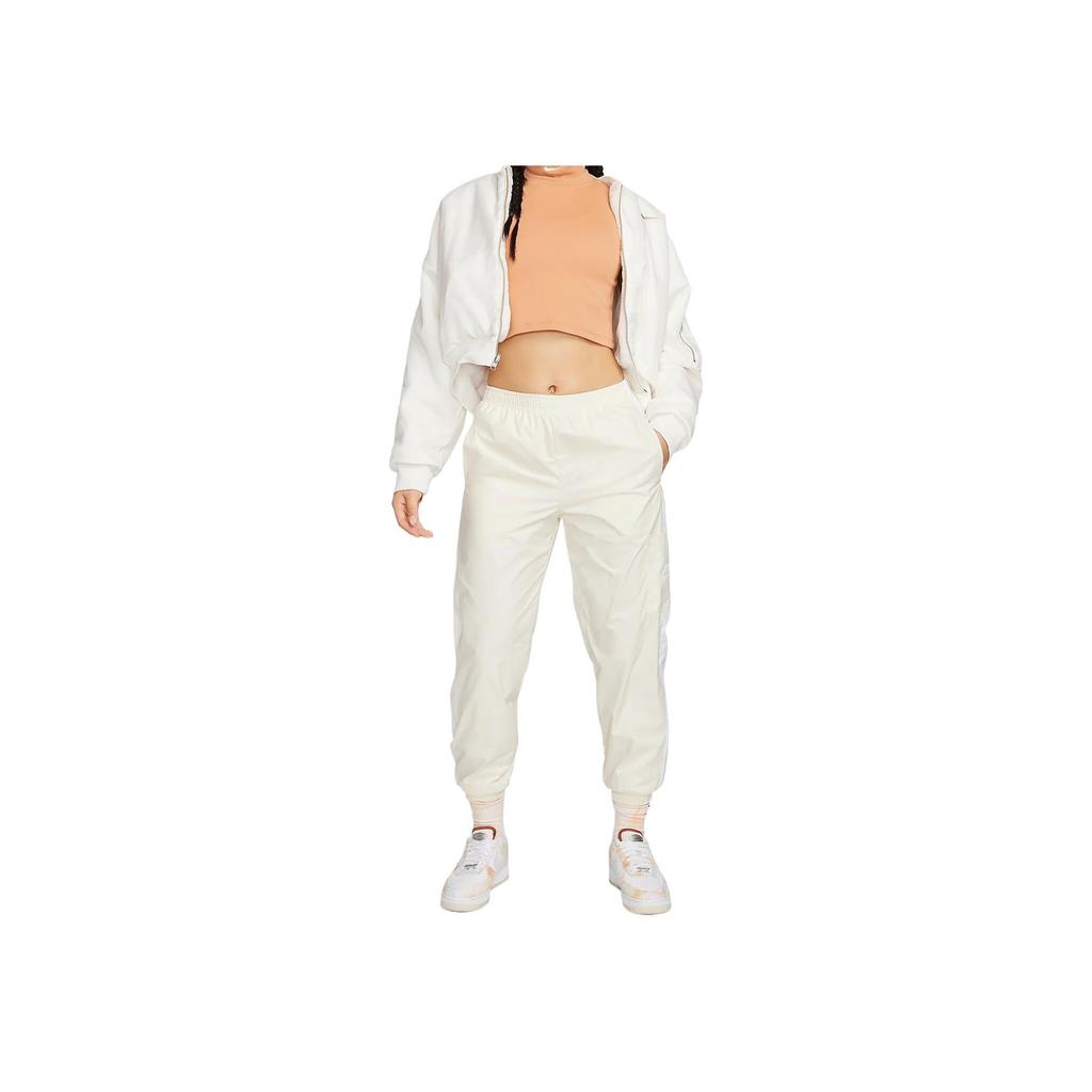 Nike Однотонные удобные свободные повседневные брюки женские низы белого цвета CJ7347-113