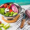 Steel kitchen strainer 28 cm
