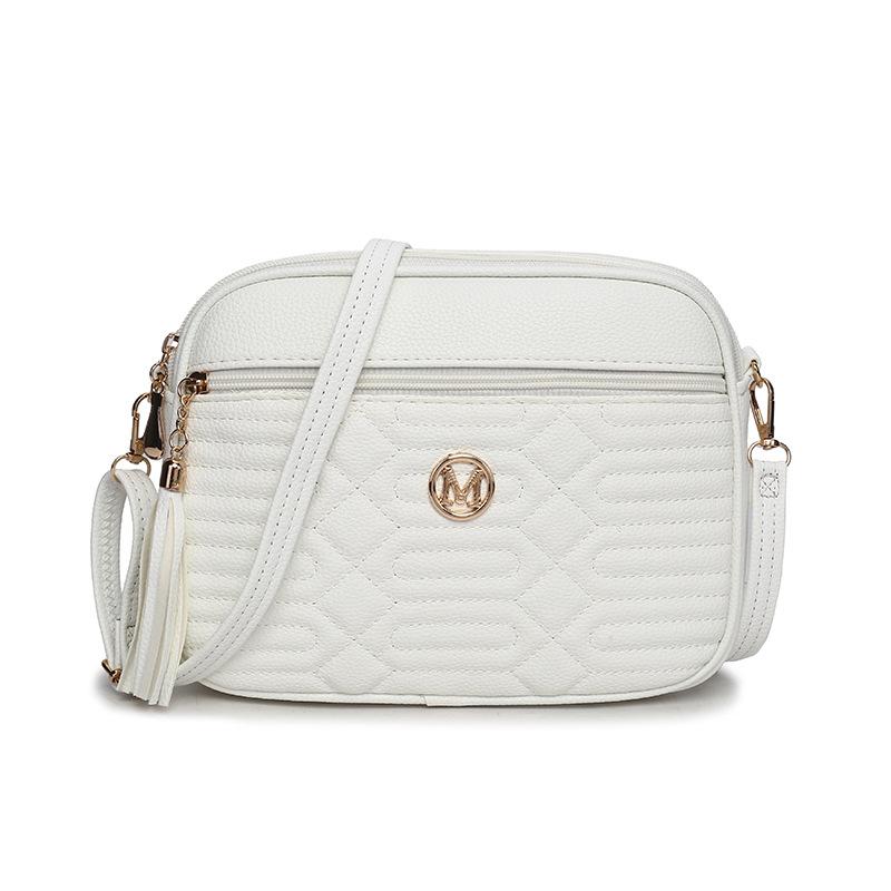 Niche design textured bag women's new daily simplicity with autumn casual shoulder pleated oblique span bag