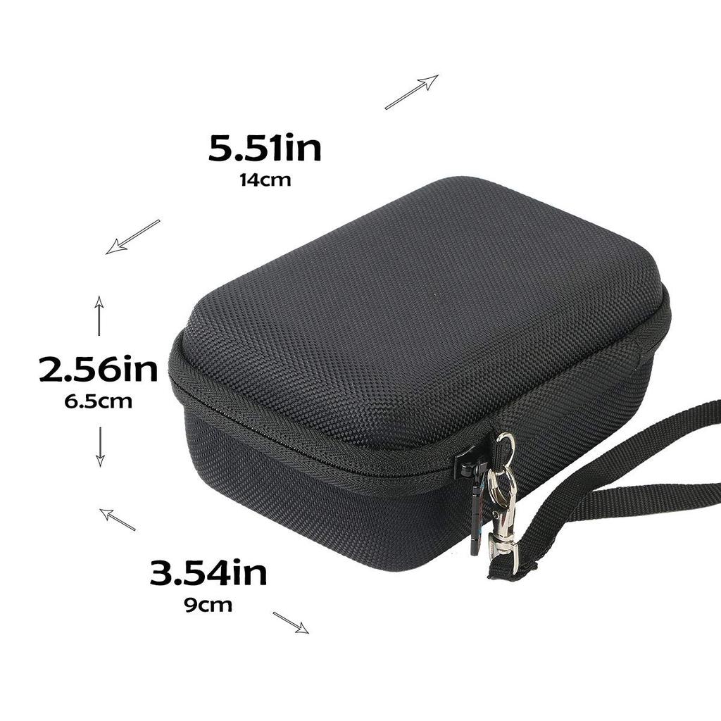 Khanka Protective Storage Case for Instax Mini LiPlay Instant Cameras and Smartphone Printers (Black)