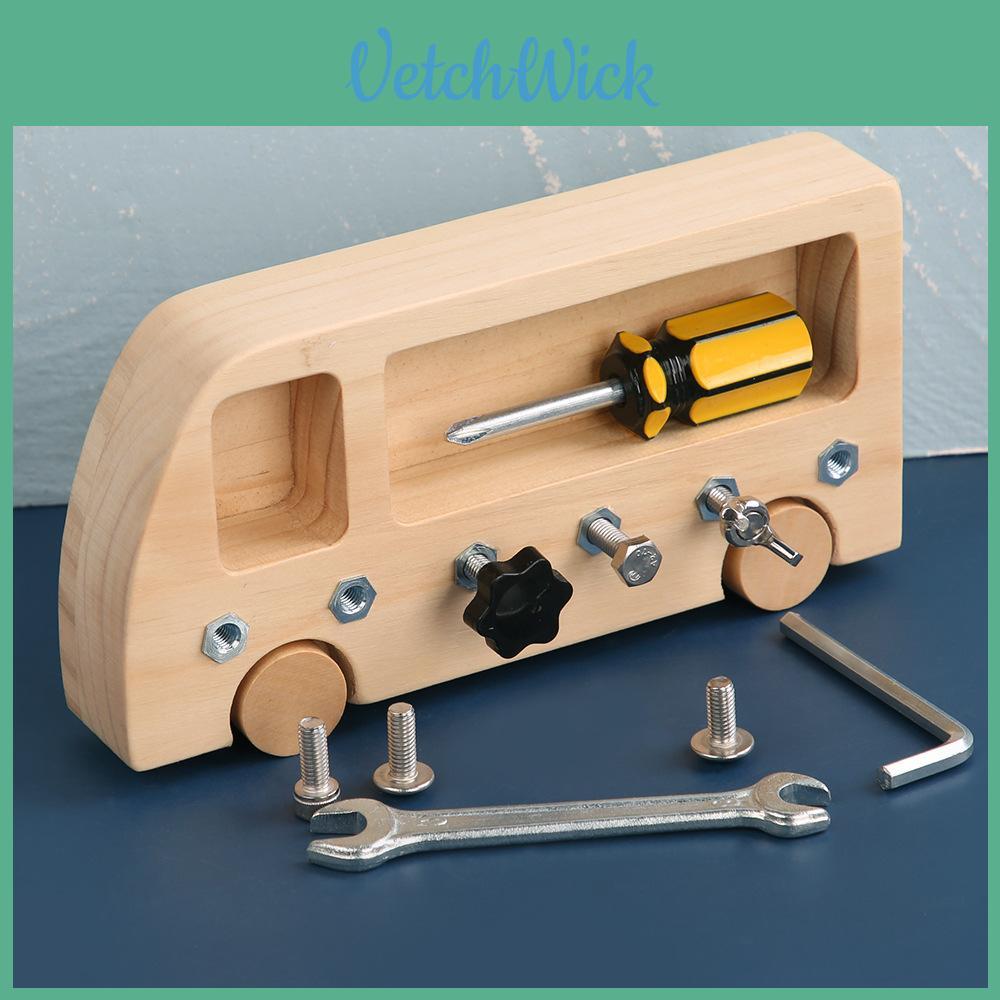 Wooden Dismounting Us Puzzle Diy Stem Toy For Preschool Learning