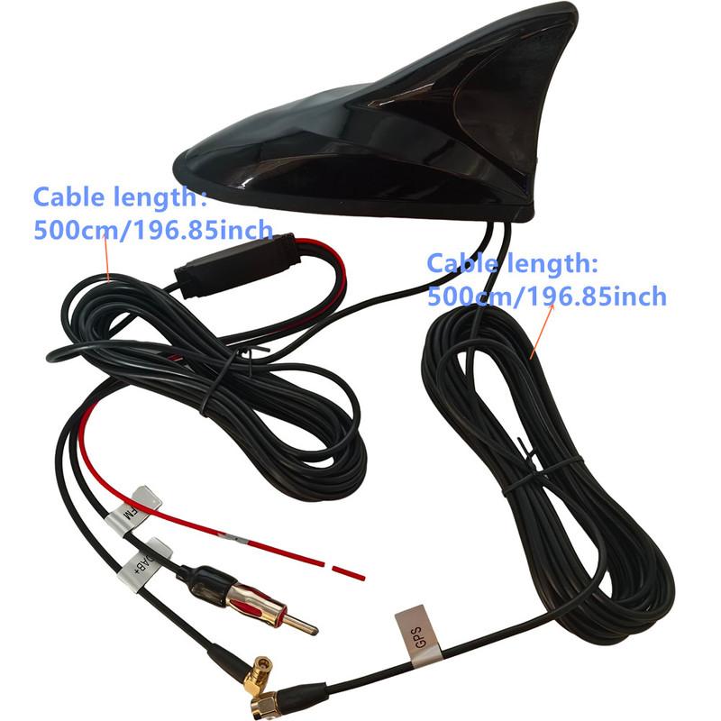 Car radio antenna Car antenna Shark fin GPS, DAB, FM combination antenna Active gain amplification antenna