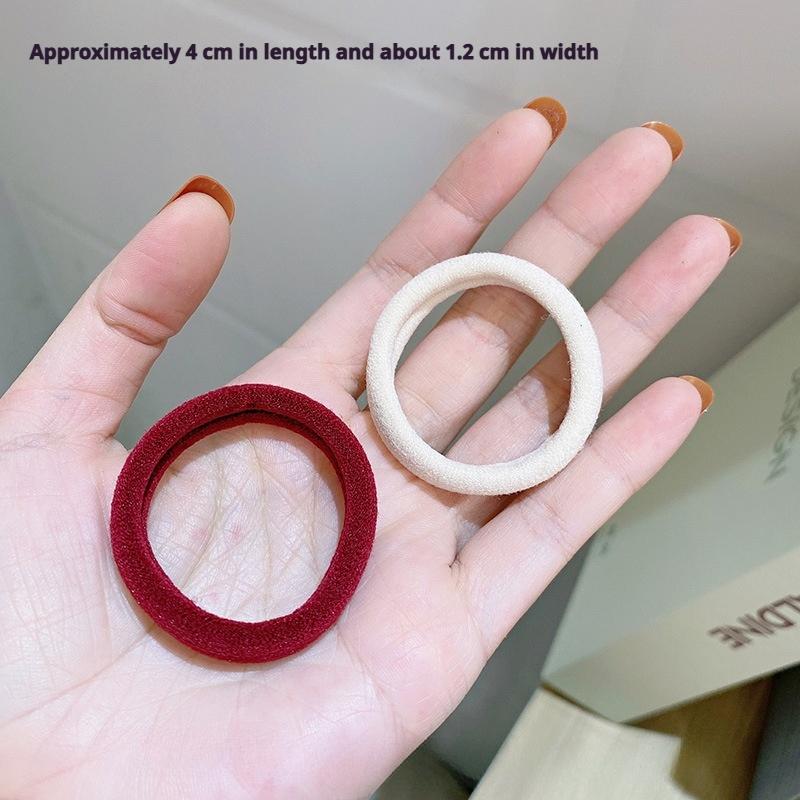 20 шт. простых корейских резинок для волос в стиле инс, женские эластичные резинки для волос, высокоэластичные, прочные, толстые, бесшовные резинки для волос