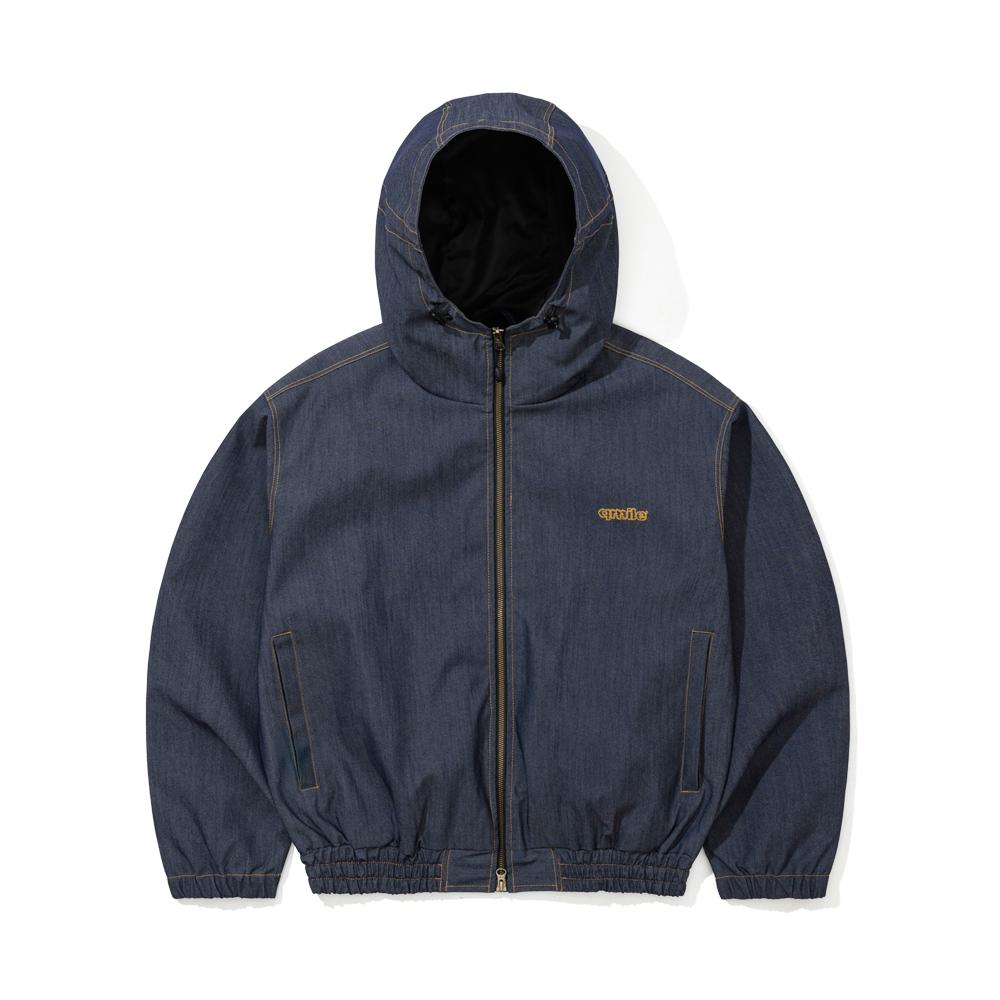 Qmile 211 Track Hooded Jacket Blue Denim