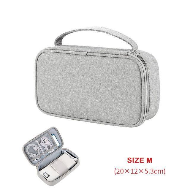 Travel Cable Organizer Bag Pouch Electronic Accessories Gadget Carry Case Portable Waterproof Storage Bag for Cable Cord