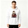 Men's Printed Pullover Hoodie Anime Demon Character Casual Long Sleeve Sweatshirt