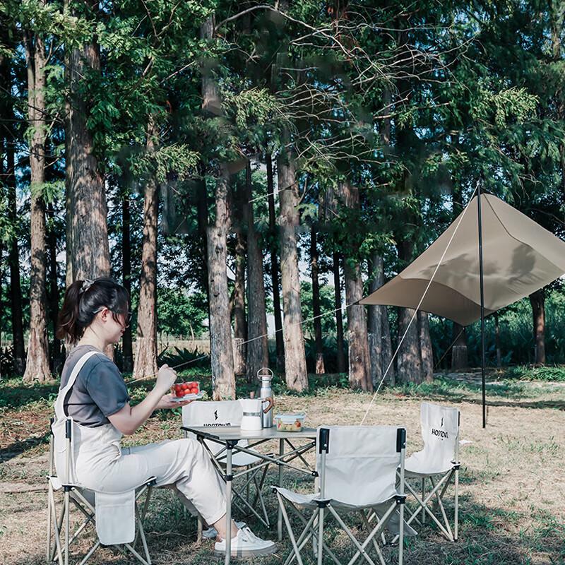 Hodtown Portable Folding Picnic Table and Chair Set