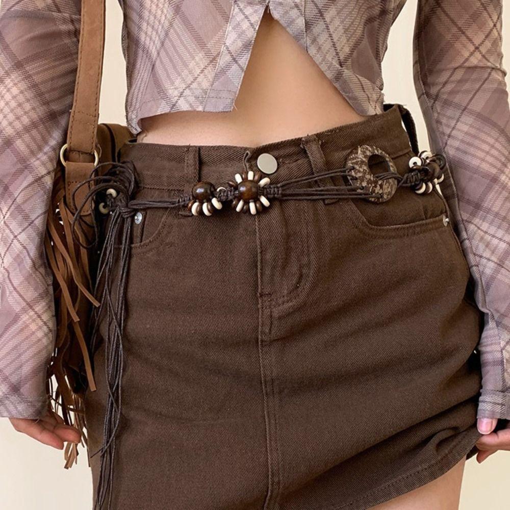 Bohemian Tie Rope Waist Belt Luxury Design Waist Strap Trend Punk Waistband