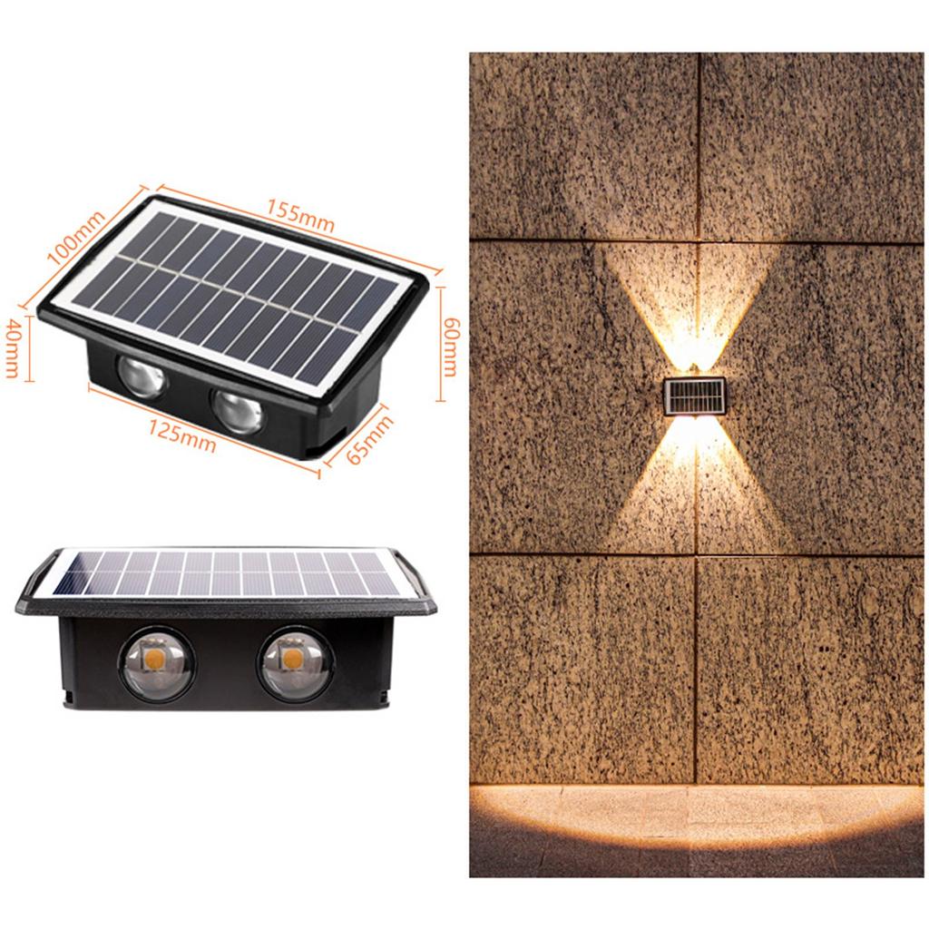 Солнечный настенный светильник, наружное украшение, сад, двор, домашний настенный светильник, водонепроницаемый светящийся вверх и вниз, уличный декоративный настенный светильник