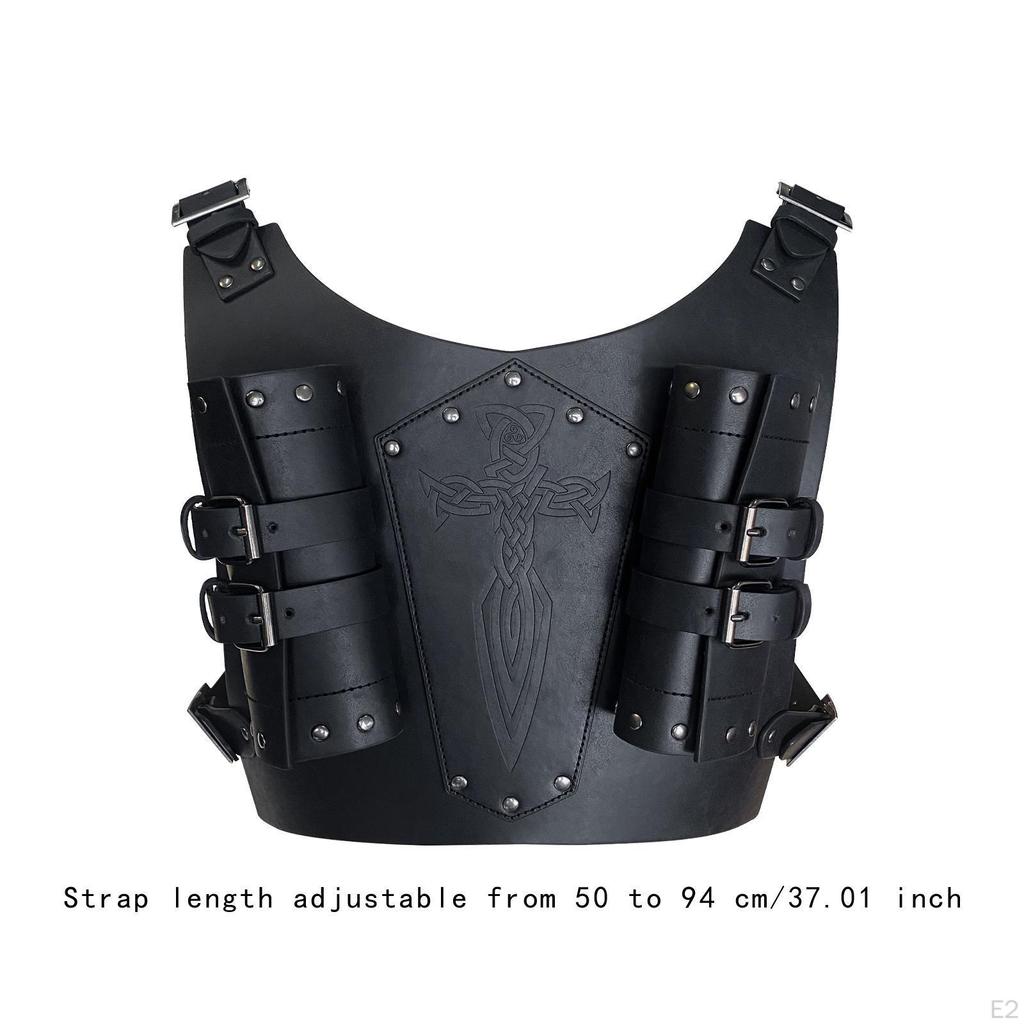 Back Sword Frog Adjustable Faux Leather for Cosplay Larp Stage Middle Ages Roman