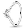 New 925 Sterling Silver Popular Ring Double Halo Rounded Eternity Radiant Teardrop Loved Script Crown Ring for Women Jewelry