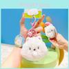 Jinnew Samoyed Plush Keychain With Squeaking Sound For Kids And Collectors
