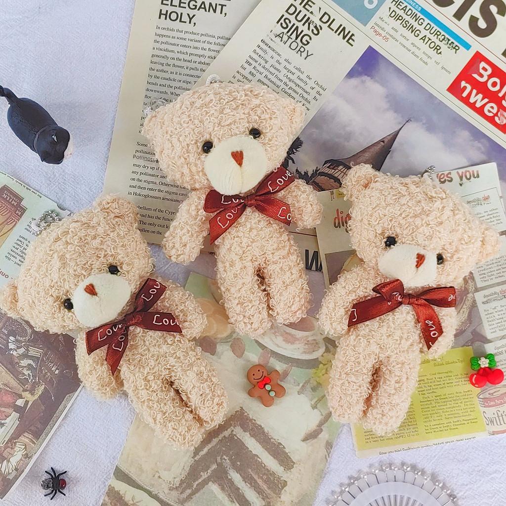 Очаровательный плюшевый мишка, мягкая игрушка с румянцем для милых букетных подарков