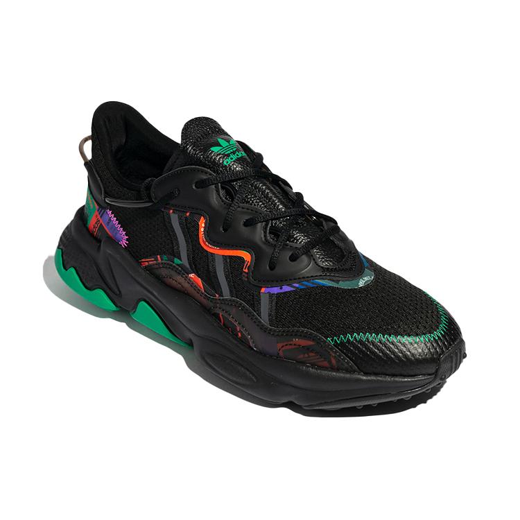adidas Оригинальные повседневные кроссовки Ozweego 'Черный Зеленый Мультиколор' GX2715