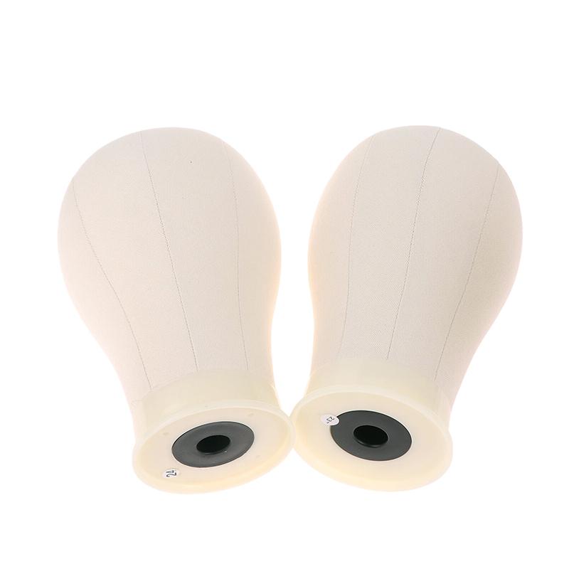 Canvas Wig Head Wig Stand 21-24Inch Mannequin Head For Hairstyling Displaying Making Wig Stand With Head Wig Supports Holder