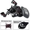 Baitcasting Fishing Reel Ultra Smooth 12+1 Shielded Ball Bearing High Speed 6.3:1 Gear Ratio Reel