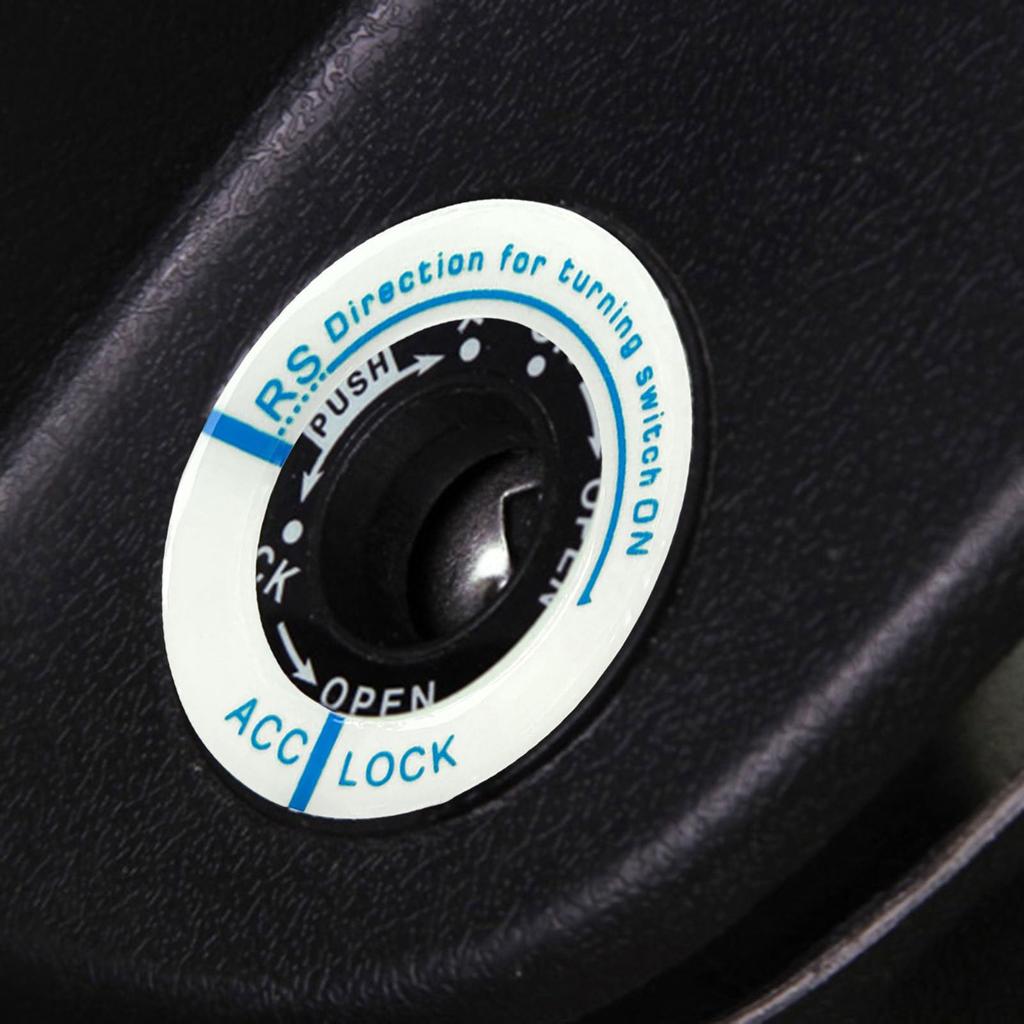 Car Keyhole Sticker,luminous Switch Cover Sticker,durable and Non-fading,great Car Decoration,perfect Match for Your Car