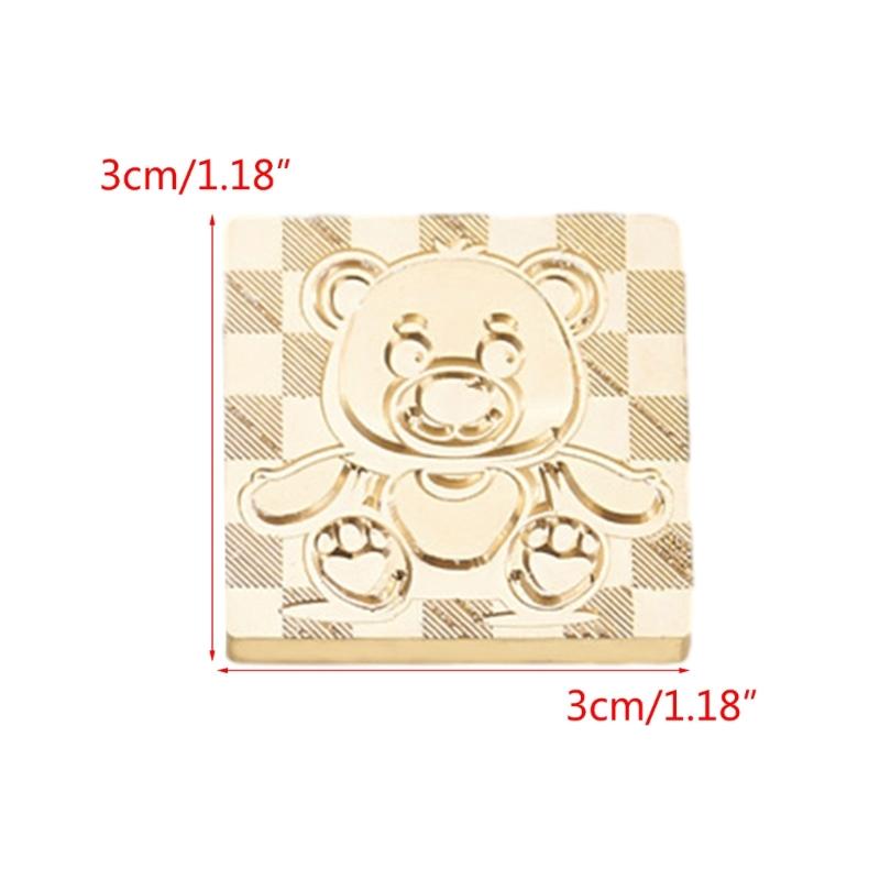 Bear Wax Seal Stamp Brass Animal Series Sealing Wax Stamp for DIY Envelope Wedding Birthday Invitation Card Scrapbooking