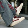 2025 Chunky Sneakers Autumn Fashion Low Top Lace Up Skateboard Shoes Comfortable Flat Casual Walking Student Tenis Masculino