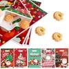 Рождественский подарочный пакет, 20 шт., праздничный мешок для конфет и печенья, упаковочная сумка с узором Санта-Клауса и оленя для праздничного декора