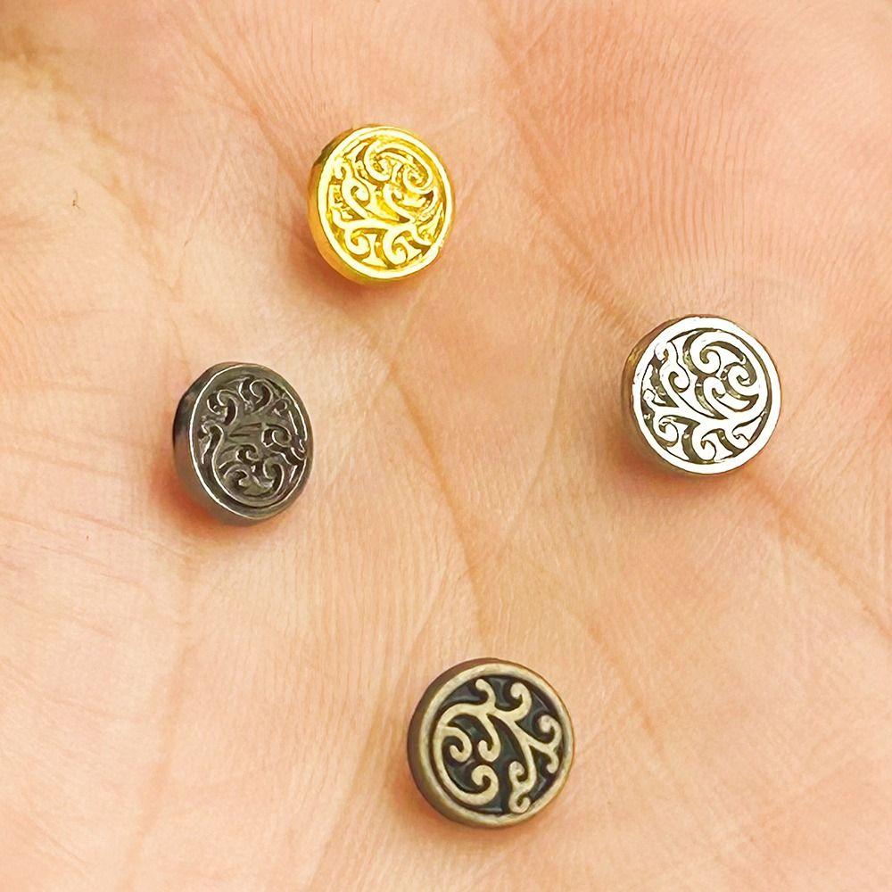 20pcs 7mm DIY Doll Coats Mini Pattern Decoration Buckles New Accessories for 1/6 Doll