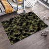 Army Military Camouflage Pattern Carpet in Green and Black Tones1Rug for Decor Suitable for use as an anti-slip1 for1room and bedroom sofas