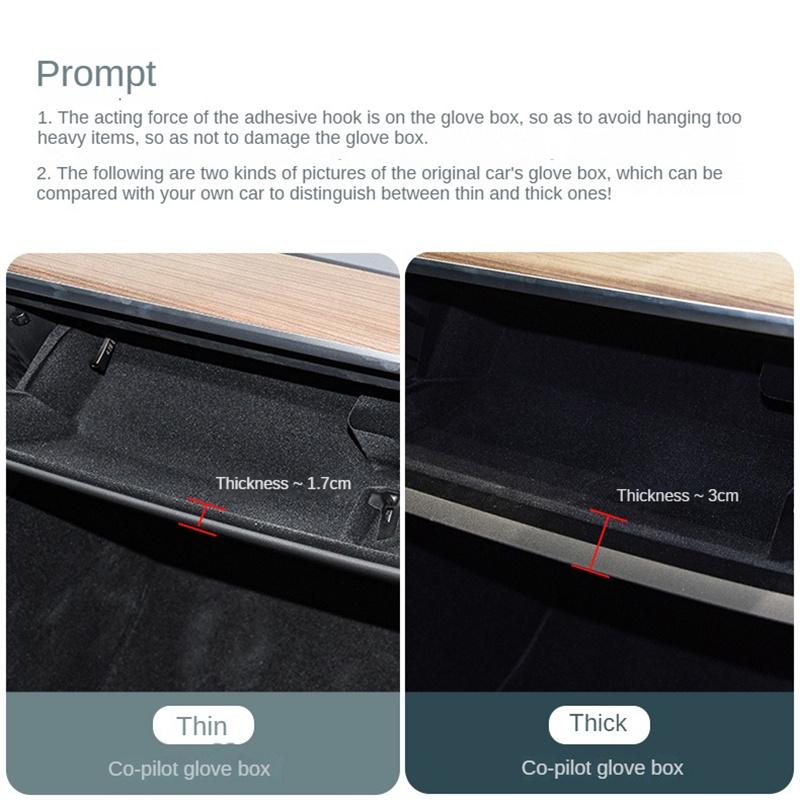 1/2 шт. Крючок для заднего багажника автомобиля, квадратный, из АБС-материала, для перчаточного ящика второго водителя, крючок для зонтика для Tesla Model3/Y, автомобильные аксессуары