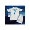 Real Madrid Ronaldo 2018 White 4-14 Years Old Kids Jersey 4 Pieces