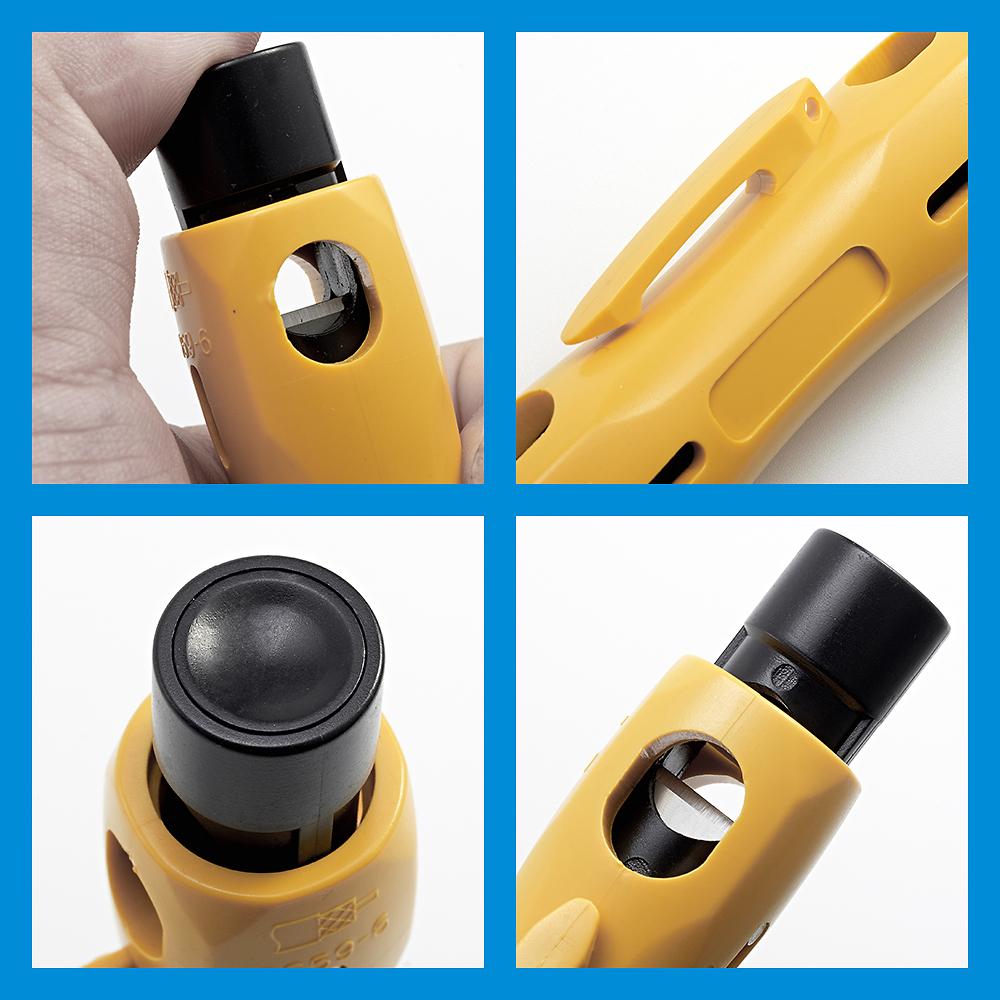 Pen‑Style Coaxial Cable Stripper for RG6 RG59, Coax Wire Stripping Tool for CCTV Satellite Antenna Cables