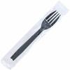 Nagao Disposable Forks, 16cm, Black, Individually Wrapped, Set of 100, Product Number: 200838