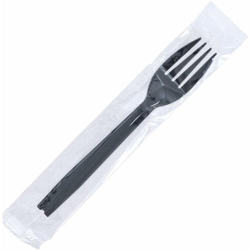 Nagao Disposable Forks, 16cm, Black, Individually Wrapped, Set of 100, Product Number: 200838