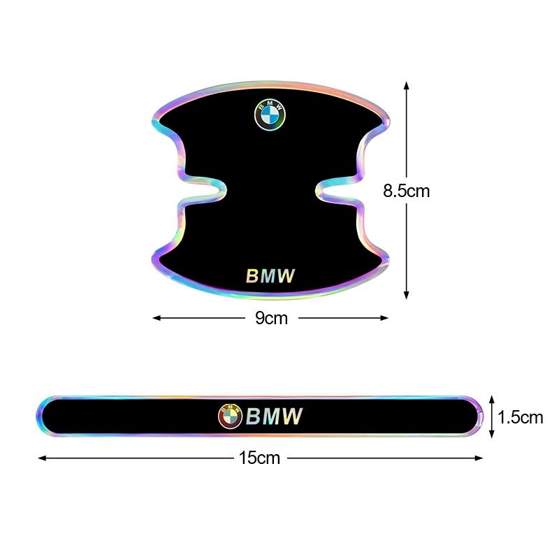 8Pcs Car Door Bowl Handle Protector Stickers Car Door Corner Anti-collision Decals For BMW M Performance 1 3 5 7 Series X1 X3 X5 KITG9