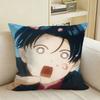 Arajin Tomoshibi Anime BUCCHIGIRI Square Sofa Pillow Cover Solid Color Living Room Home Decor Cushion Case