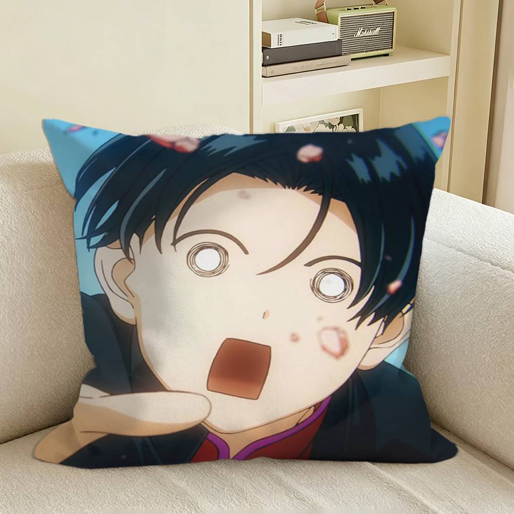 Arajin Tomoshibi Anime BUCCHIGIRI Square Sofa Pillow Cover Solid Color Living Room Home Decor Cushion Case