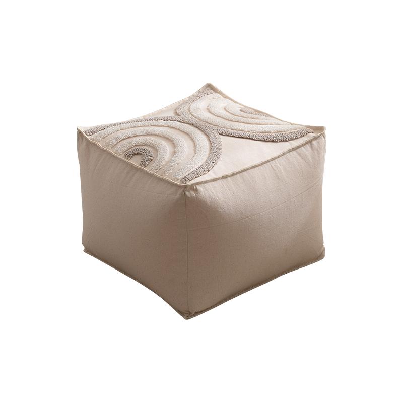 Японский стиль Диван-подставка для ног Обитая тканью Пуфик Съемный и моющийся Мягкий табурет Роскошная скамья для обуви в прихожую