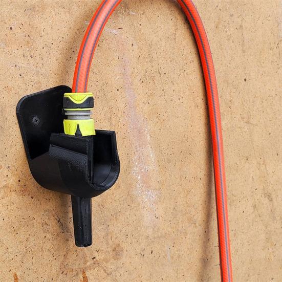 Кронштейн для крепления насадки садового шланга, высокая несущая способность, простая установка, универсальный настенный держатель, органайзер для насадок-распылителей