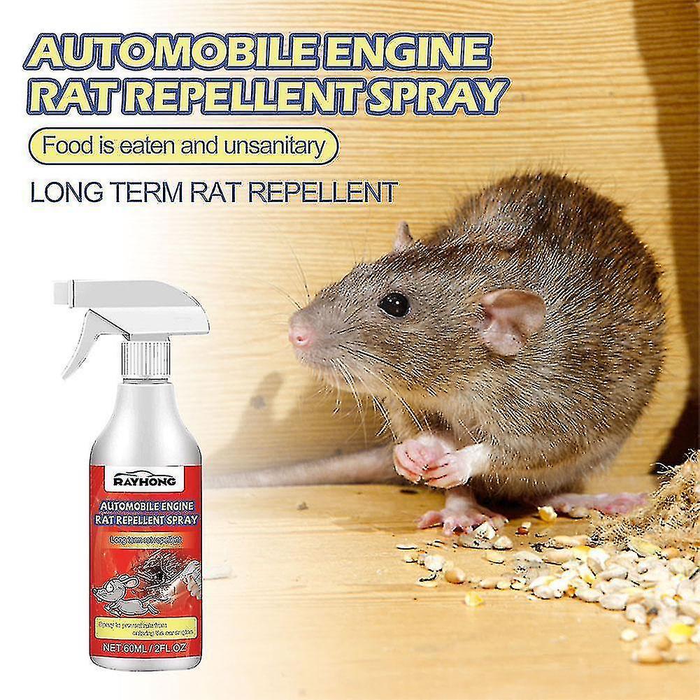 3pcs Automobile Engine Rat Mouse Repellent Spray Natural Vehicle Protection - shengX