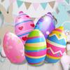 16" Inflatable Easter Eggs Decorations Large Colorful PVC Eggs Ornaments for Yard Lawn Garden Spring Party Indoor Outdoor Decor