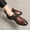 Повседневная мужская деловая кожаная обувь большого размера 48, мужские молодые лоферы на одной педали