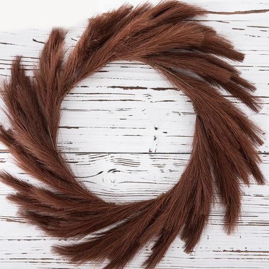 Simulation Wreath Beautiful Realistic Looking Easy Maintenance Simulation Wreath Simulation Pampas Grass Wreath Hanging Ornament