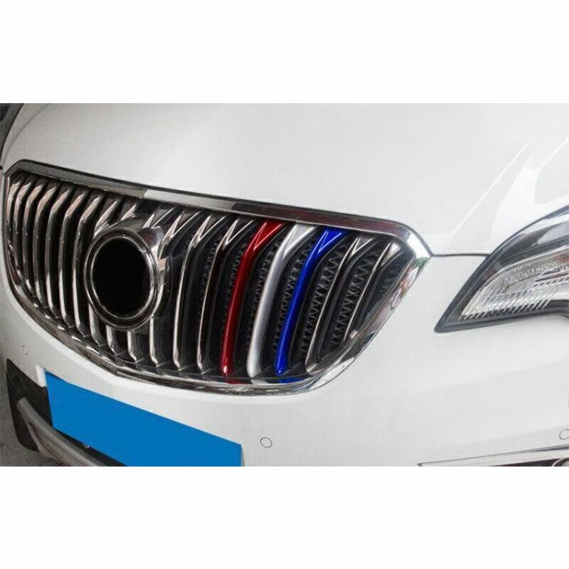 For Buick Envision 2016-2018 3-Color Left Front Center Mesh Grille Grill Strip