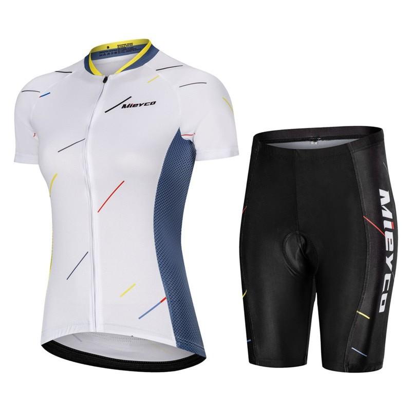 Womens Cycling Jersey Breathable Quick-Dry Mountain Road Bike Apparel Outdoor Sportswear