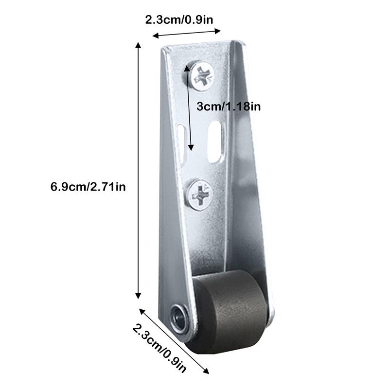 Caster Wheels Long Bracket Swivel Castors Wheels Side Mount Casters Smooth & Quiet Rolling Casters For Various Furniture Types